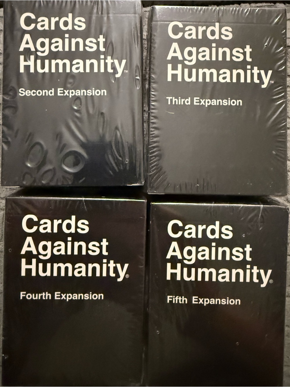 Cards Against Humanity Expansion Pack Sets 2nd-5th (Black)
